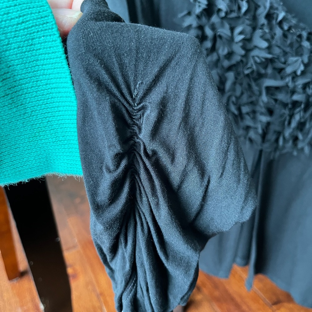 Grace Elements Stretchy Black One Hook Jacket Wit… - image 5